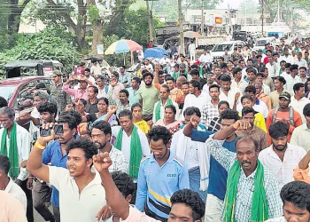 Adivasi JAC opposes forest land diversion for Upper Sileru pumped storage project.